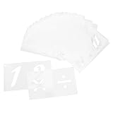 TOKIDNY 40 hojas Plantillas de Letras y Reutilizables de Plantillas para Diseño para Manualidades y Decoración DIY