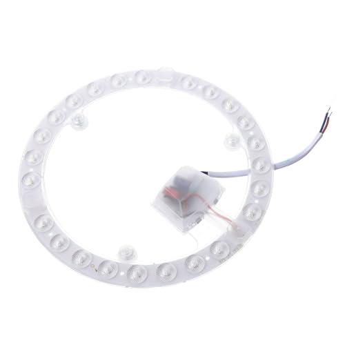 Zerodeko Placa de Fuente de Luz LED para Lámpara de Techo 19 CM Diámetro 24 W Luz Blanca Accesorio de Transformación para Iluminación Interior de Comedor y Dormitorio Tablero Magnético