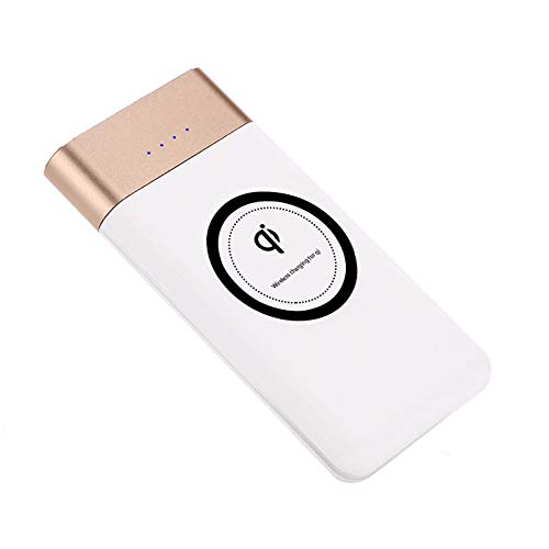 Bateria externa wireless 10000mAh WangLx Ele cargador inalámbrico 2 en 1 para smartphone QI