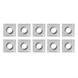 Spelonify 10 Stück quadratische Hartmetall-Einsätze, 14 mm, Wendeschneidmaschine, 30-Grad-Schneideecken, Ersatz-Hobelmesser, Hartholz, MDF, Sperrholz und Spanplatten