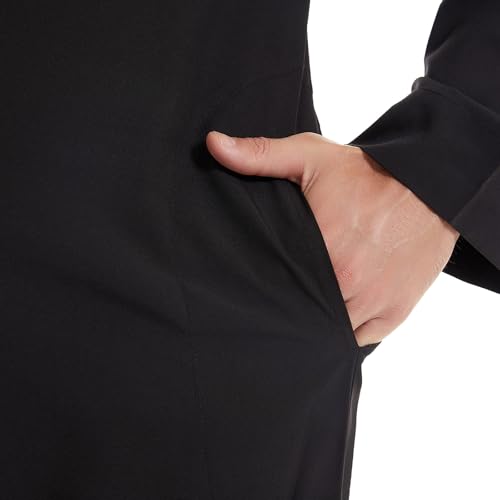 Men's Saudi Arabic Thobe Long Sleeve Robes Ramadan Muslim Dress Middle East Islamic Dubai Clothes National Costume 7