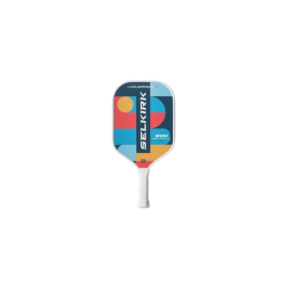 SLK Evo Control MAX Pickleball Paddle | G8 Power Carbon Fiber Pickleball Paddle Face with Spinflex Surface and Rev-Control Polymer Core | Designed in The USA | Holderness Family