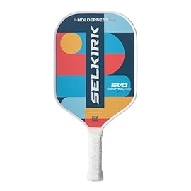 SLK Evo Control MAX Pickleball Paddle | G8 Power Carbon Fiber Pickleball Paddle Face with Spinflex Surface and Rev-Control Polymer Core | Designed in The USA | Holderness Family