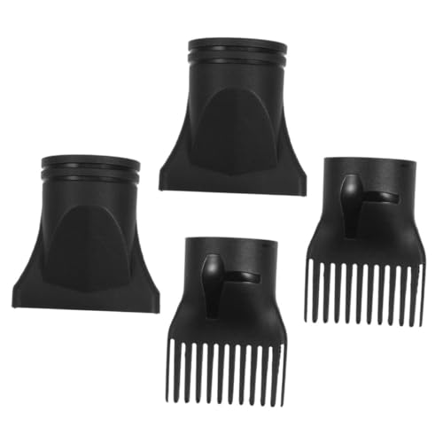 4pcs Hair Dryer Nozzles Professional Diffuser Attachments for All Hair Types for Quick Drying and Curling Compatible Blow Dryers