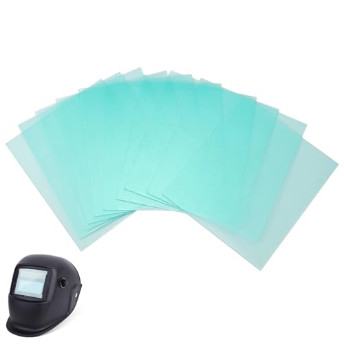 10pcs Schweißschutzglas, 138x122mm Auto Darkening Schweißhelm Transparente Ersatzscheiben...