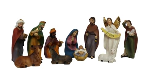 ZICOM Krippenfiguren Miniaturfiguren Krippenset modern farbig...