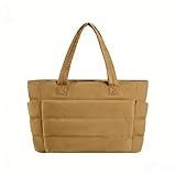DESIGN SICURO E SPAZIOSO: 42 cm x 16,5 cm x 32 cm (L x P x A). Dotata di una robusta chiusura con cerniera per tenere al sicuro i tuoi oggetti essenziali, questa grande borsa tote offre una capacità di 20 litri, ideale per l'uso quotidiano, il lavoro in ufficio, le fughe del fine settimana o come elegante borsa per lo shopping.