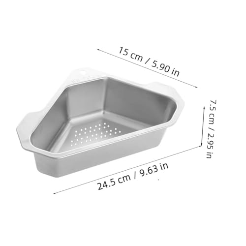 Colador Esquinero para Fregadero de Acero Inoxidable miniatura 2