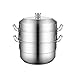 Garnek ze stali nierdzewnej Garnek do gotowania na parze Garnek do gotowania na parze Garnek ze stali nierdzewnej Garnek do makaronu z koszem do gotowania na parze i szklaną pokrywką Stos i zestaw
