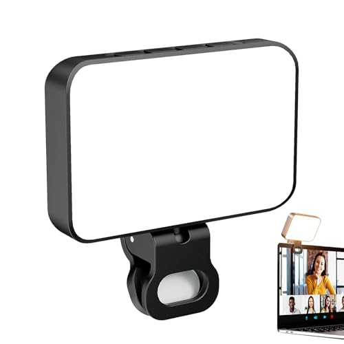 Kixolazr Luz Selfie para Móvil - Lámpara De Maquillaje Portátil Recargable con Pinza | Luz De Relleno para Fotografía Video En Directo Viajes Streaming Estudio En Casa