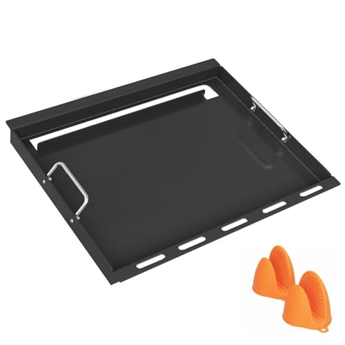 6787 Full Size Griddle Insert for Weber Spirit 300 Series Gas Grills, Flat Top Grill Griddle Replacement for Weber GS4 Spirit I & II E310 S310 E320 S320 E325 Grills, Carbon Steel by GLOWYE - Used condition - US$52.56