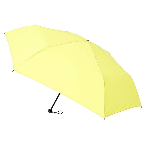 フロータス 折りたたみ傘 FLT超撥水 スーパーミニ UV 無地 カナリア カラシ 55cm 3100720021-02-53-55