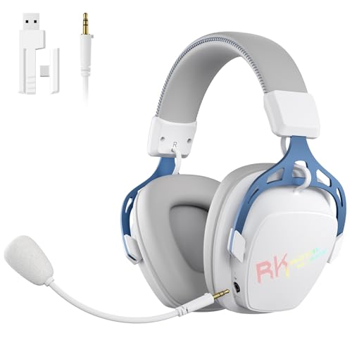 RK ROYAL KLUDGE HG103 bezprzewodowy zestaw słuchawkowy do gier PS5/4, Xbox, PC, Switch | BT5,3/2,4G/3,5mm RG...