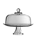 Anchor Hocking Presence Footed Cake Set with Dome (2 piece, all glass, dishwasher safe) , Color - Clear/Presence