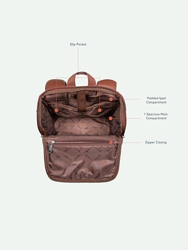 Image of ZOUK Amalia Daypack |Padded Tablet Compartment | Adjustable Straps | Water-Resistant | Men and Women | Daily Use | Lightweight |Smart & Compact |Comfortable & Stylish