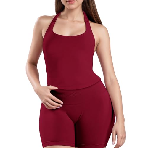 Ensemble d'entraînement anti-transpiration short de yoga extensible - 3