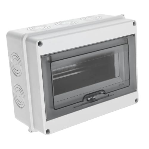 SHINEOFI Scatola Elettrica con Copertura Trasparente per Protezione Esterni Quadro Distribuzione per Uso e Industriale Facile Installazione e Elettrica