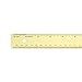 Alumicolor Aluminum Straight Edge with Center Finding Back Ruler, 8 Inch, Gold