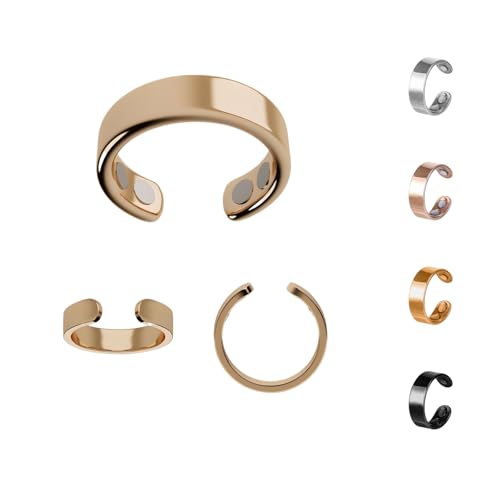 VitalRing 1. Generation für Frauen in den Wechseljahre, Magnetring zur Unterstützung von Schlafqualität und Wohlbefinden(Gold,Roségold,Schwarz,Silber)