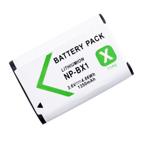 KWTOUL Batería NP-BX1 Compatible con Sony NP-BX1/M8, ZV-1, ZV-1 II, Cyber-Shot DSC-HX95, HX99, HX350, RX1, RX1R II, RX100 (II/III/IV/V/VA/Vi/VII), FDR-X3000, AS300 y más