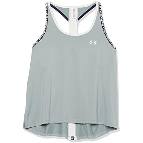 Under Armour Girls' Standard Knockout Tank Top in Opal Green Cover