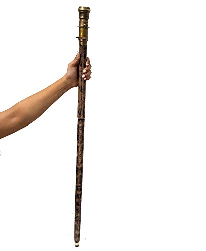 Royal Antique Compass Telescope Walking Stick Nautical Solid Wooden Cane Party Theme - Vintage Antique