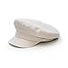 Sterkowski Model Pireus | 100% Linen Breton Cap for Men and Women | Boating Greek Fisherman Nautical Sailor Hat Seafarer Vintage Sun Protection Casual Summer Breathable Fashion Yachting Beige 56