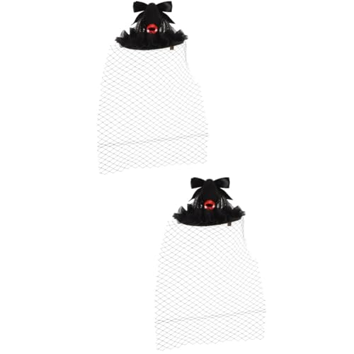 Chapeau avec clip fascinator élégant pour fixer une coiffure gothique rapidement
