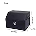 Hltzyzbl Car Trunk Organizer Leather Trunk Organizer Collapsible Multi Compartment Car Organizer with Lip, for Car SUV/Jeep/Sedan/Home/Camping Waterproof Dust-Proof(Black,Small)