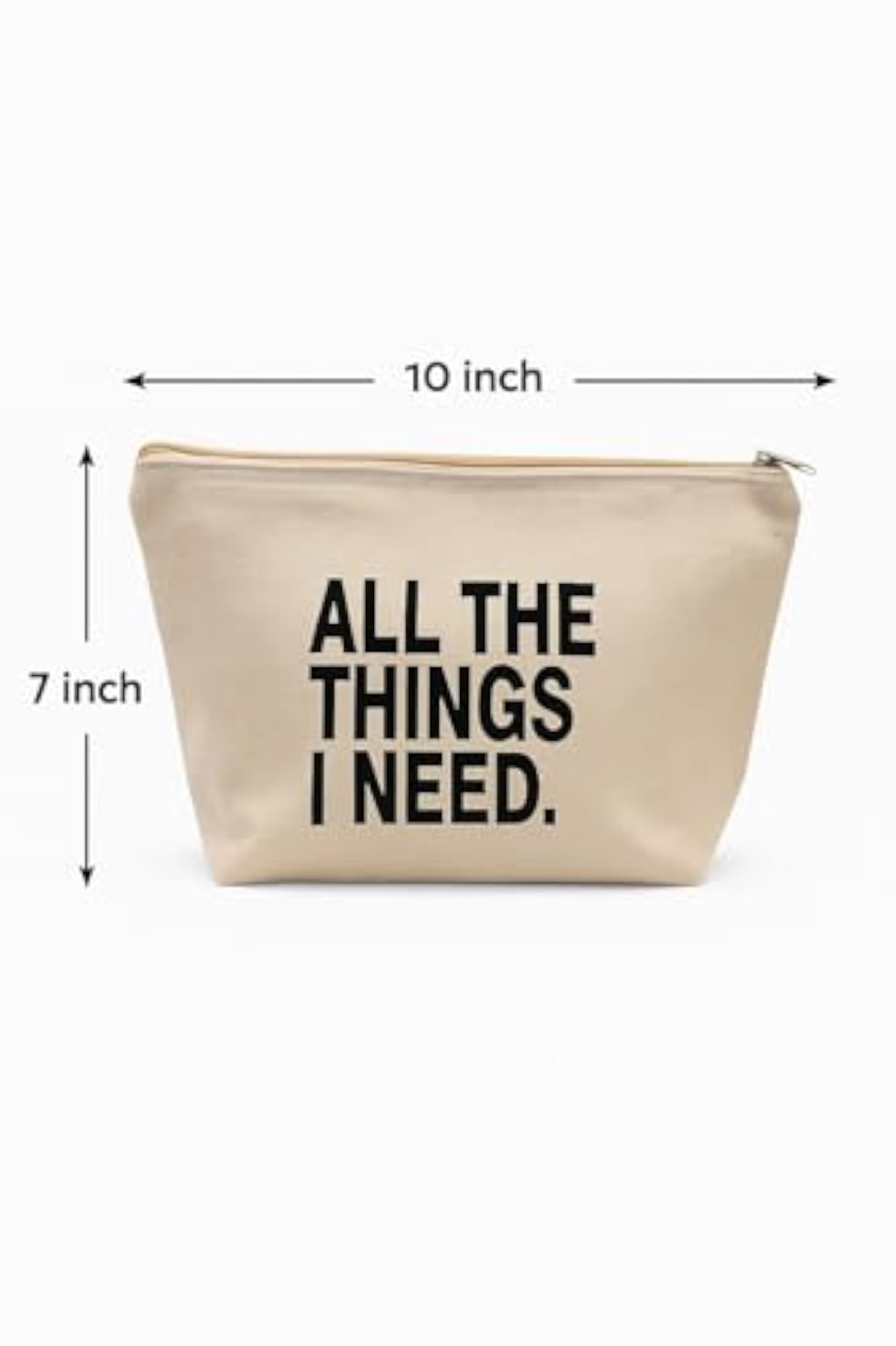 Premium Canvas Multipurpose Pouch Bag with Zip Closure