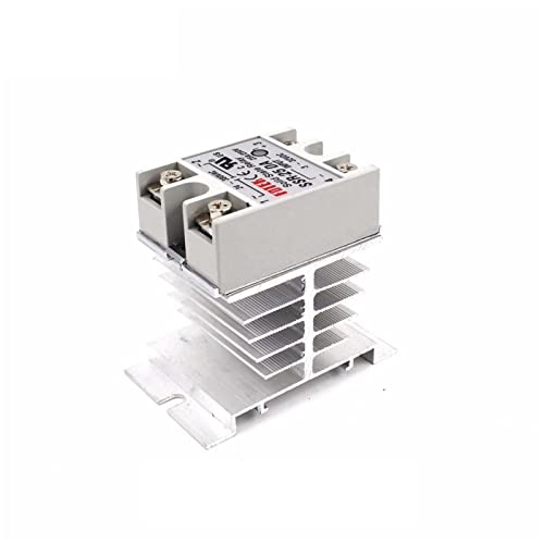Relais SSR monophasé et son radiateur robuste en aluminium pour une gestion thermique durable