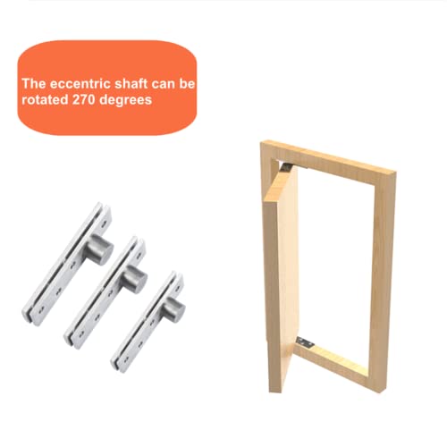 2 Pack Door Pivot Hinge 180°Rotation Hidden Door Hinge Concealing Door Hinge Household Hinge Hidden Bookcase Hinges Secret Door Hinge Stainless Steel Rotation Hidden Door Pivot Hinges Hardware,Large #TOP5