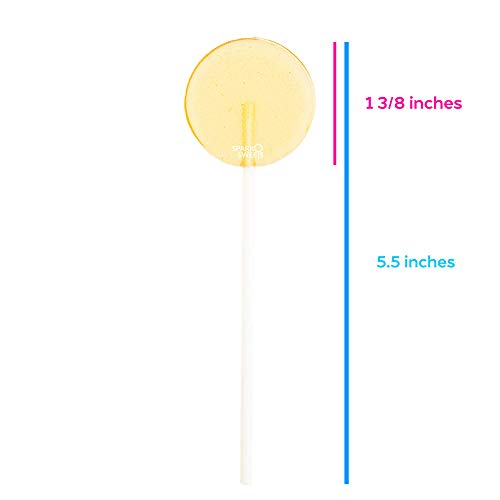 Natural Honey Lollipops, 8 Pieces, No Artificial Ingredients, No Corn Syrup, 0.75 Pound, Sparko Sweets #TOP4