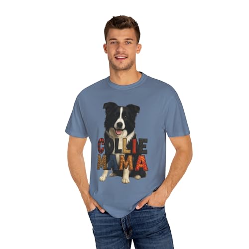 Collie Mama: Border Collie Dog Portrait Comfort Colors4