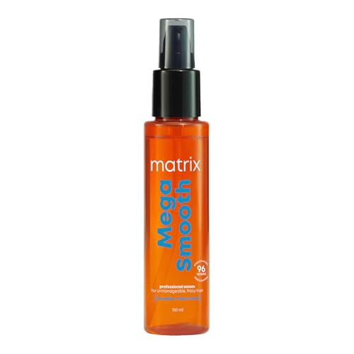MATRIX Mega Smooth Anti-Frizz Serum with Shea Butter and Ceramides| Max Smoothness for 4 Days | Used by 1 Lakh Hairstylists*| For All Hair Types | 100ml