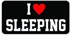 3pcs I love sleeping funny hard hat/helmet vinyl decal sticker