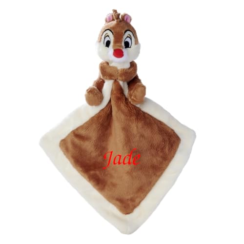 Doudou Malin - Peluche avec doudou Tac l'écureuil à personnaliser avec son prénom