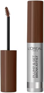 LOréal Paris Brow Artist Plump & Set Maskara do brwi, naturalnie wypełnia brwi, 105 Brunette, 5 ml