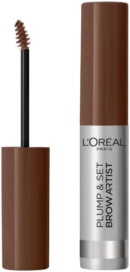 LOréal Paris Brow Artist Plump & Set Maskara do brwi, naturalnie wypełnia brwi, 105 Brunette, 5 ml