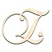 Back40Life - Precision Cut Wood Script Monogram Letter - Z Medium