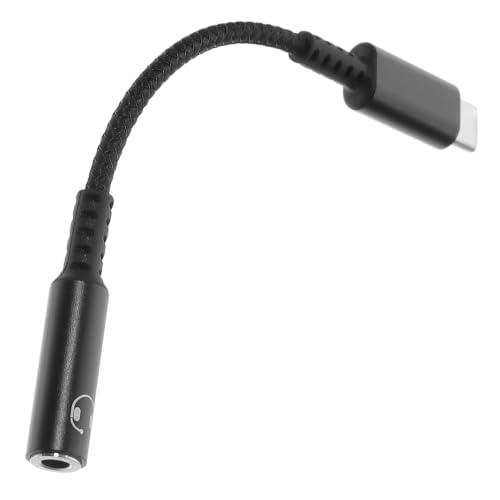 Levemolo �^�C�vC3.5mm�w�b�h�z���W���b�N�ϊ��A�_�v�^�[ �ϋv���̂���A���~�����i�C�����f�ލ̗p ���肵���`�����L���݊������� 24bit/96khz�Ή� �u���b�N�J���[�X�}�[�g�ȃf�U�C��