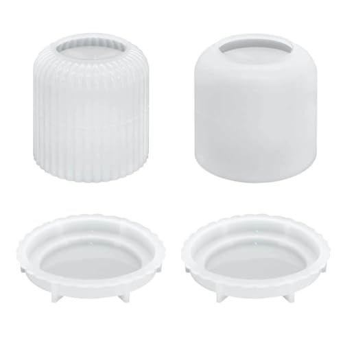 Silicone Concrete Moulds Silicone Material for DIY Candle Cups with Covers