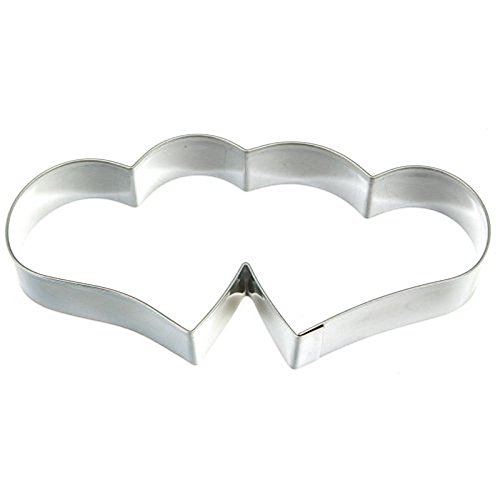 Decora Tagliapasta Due Cuori, Acciaio, Argento, 9 x 14 cm
