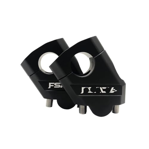 Riser de guidon moto 22mm et 28mm avec pinces de fixation noires pour rehaussement de motocross - 5