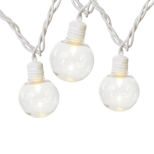 Guirnalda de 20 luces LED globo blanco cálido interior/exterior