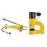 SYD-25 Tragbarer hydraulischer Lochstanzer, kompakte Brücke, manuelles Lochstanzwerkzeug for dünne Eisenausschnitte, Spülbeckenausschnitte(Split+CP-180Pump with 5 die)