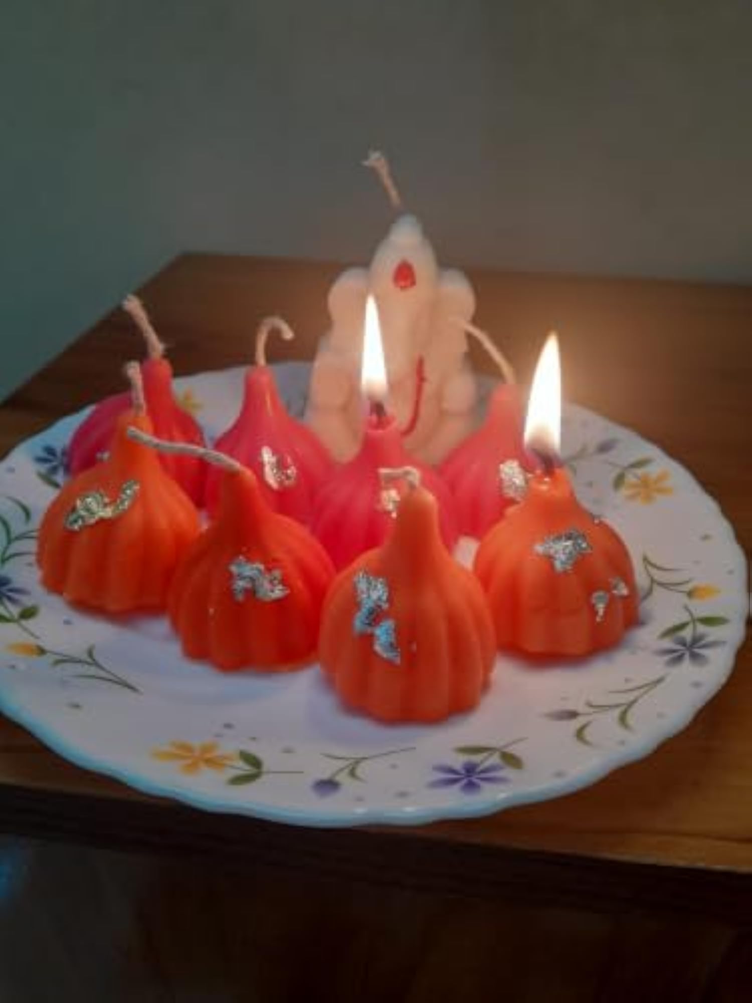 Modak and Ganesh Shaped Decorative Scented Candles