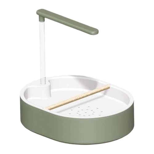 Automatic Parrot Bath Shower - USB Powered Bird Bathtub with Pump for Conure, Cockatiel & Lovebird, 12.5" Indoor Cage Accessory with 26 Water Jets - image 7