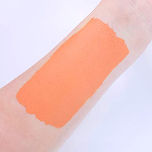 Moon Creations Pro Face & Body Paint Cake Pots Apricot - Professional Water Based Face Paint Makeup for Adults, Kids - 1.26oz