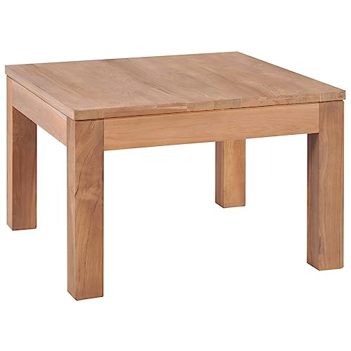 vidaXL Teakholz Massiv Couchtisch 60x60x40 cm Beistelltisch Wohnzimmertisch